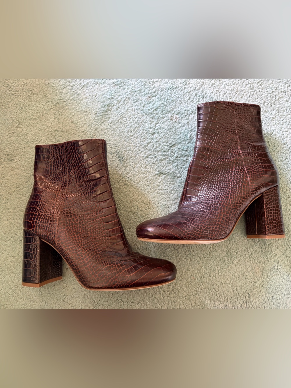 J. Crew Croc Embossed Boot